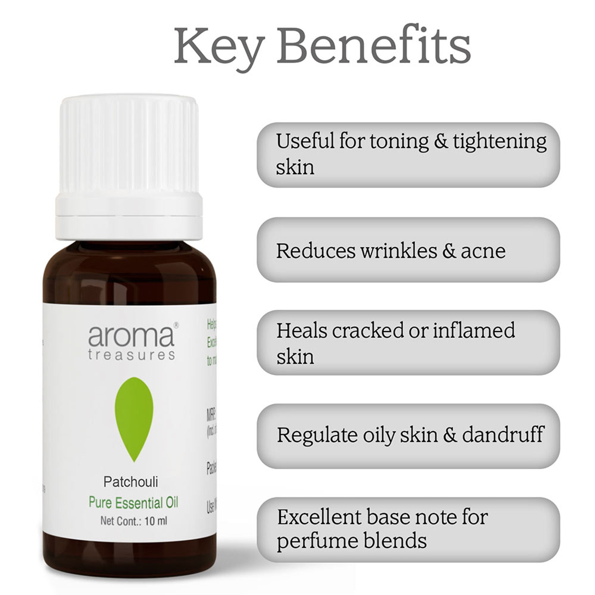 Aroma Treasures Patchouli Pure Essential Oil - Distacart