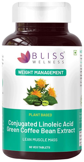 bliss welness weight management green coffee bean extract veg tablet