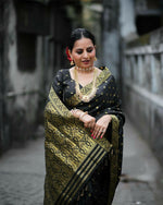 Thumbnail for Preksha Creation Banarasi Soft Silk Women Black Saree - Distacart