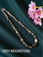 Thumbnail for Joban Fashion Women Grey Gemstone Necklaces, Grey Moonstone Graduated - Distacart