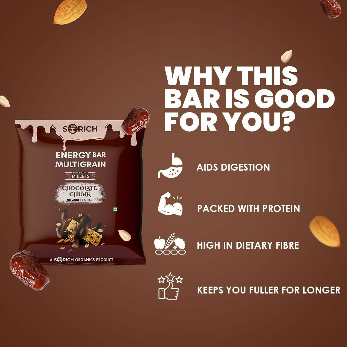 Sorich Organics Multigrain Energy Mini Bars Chocolate Chunk - Distacart