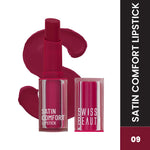 Thumbnail for Swiss Beauty Satin Comfort Smooth Glide, Highly Pigmented , Ultra Hydrating Lipstick - 9 Cherry Blossom