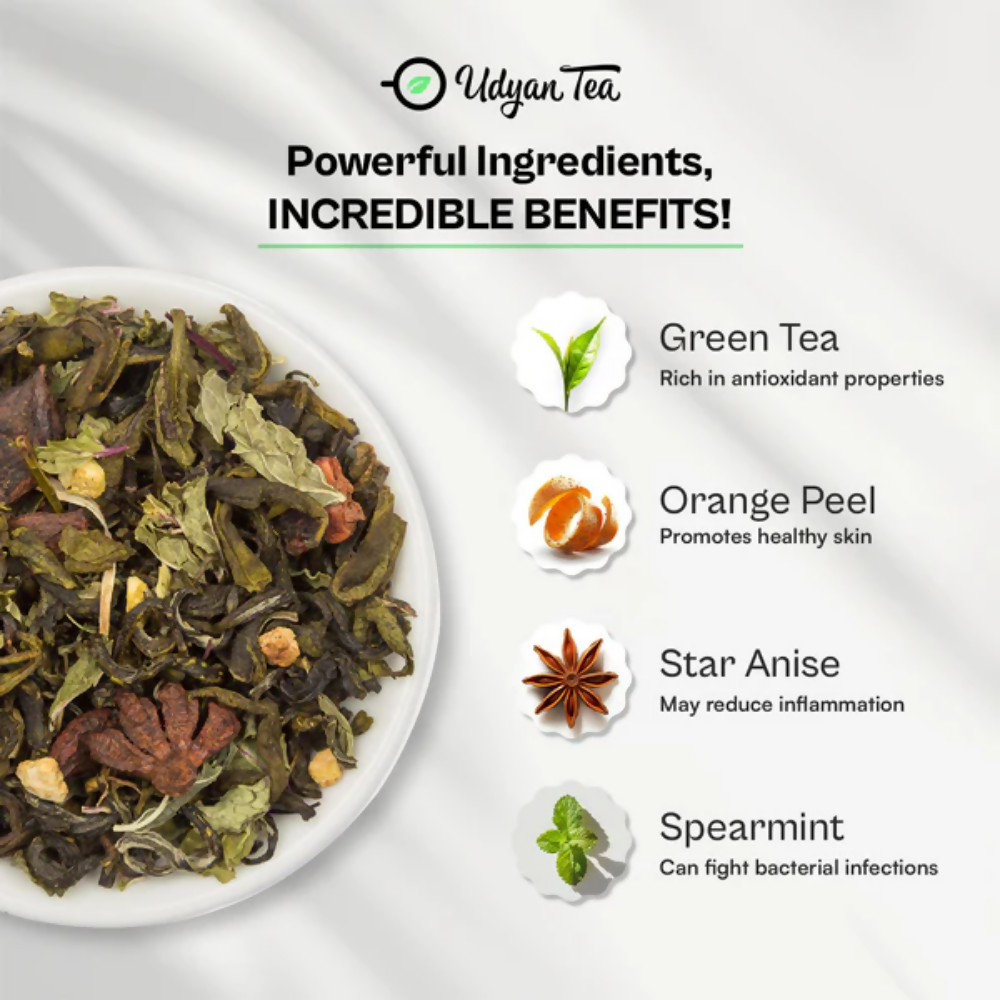 Udyan Tea Zesty Orange Green Tea - Dista