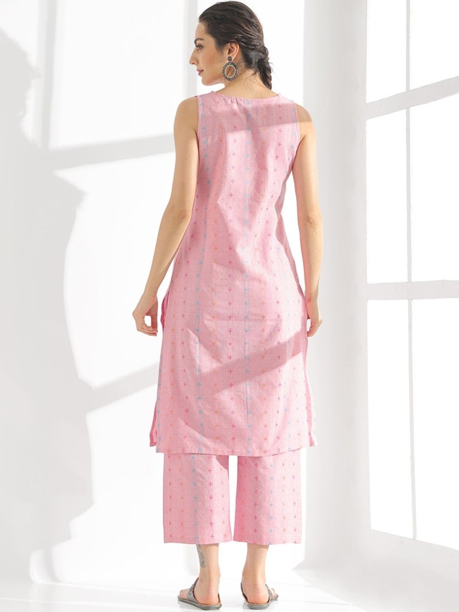 Anouk Ethnic Motifs Printed Regular Pure Cotton Kurta With Trousers & Dupatta