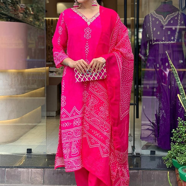 Vellora Crepe Pink Daily Wear Embroidery Work Readymade Straight Suit - Distacart