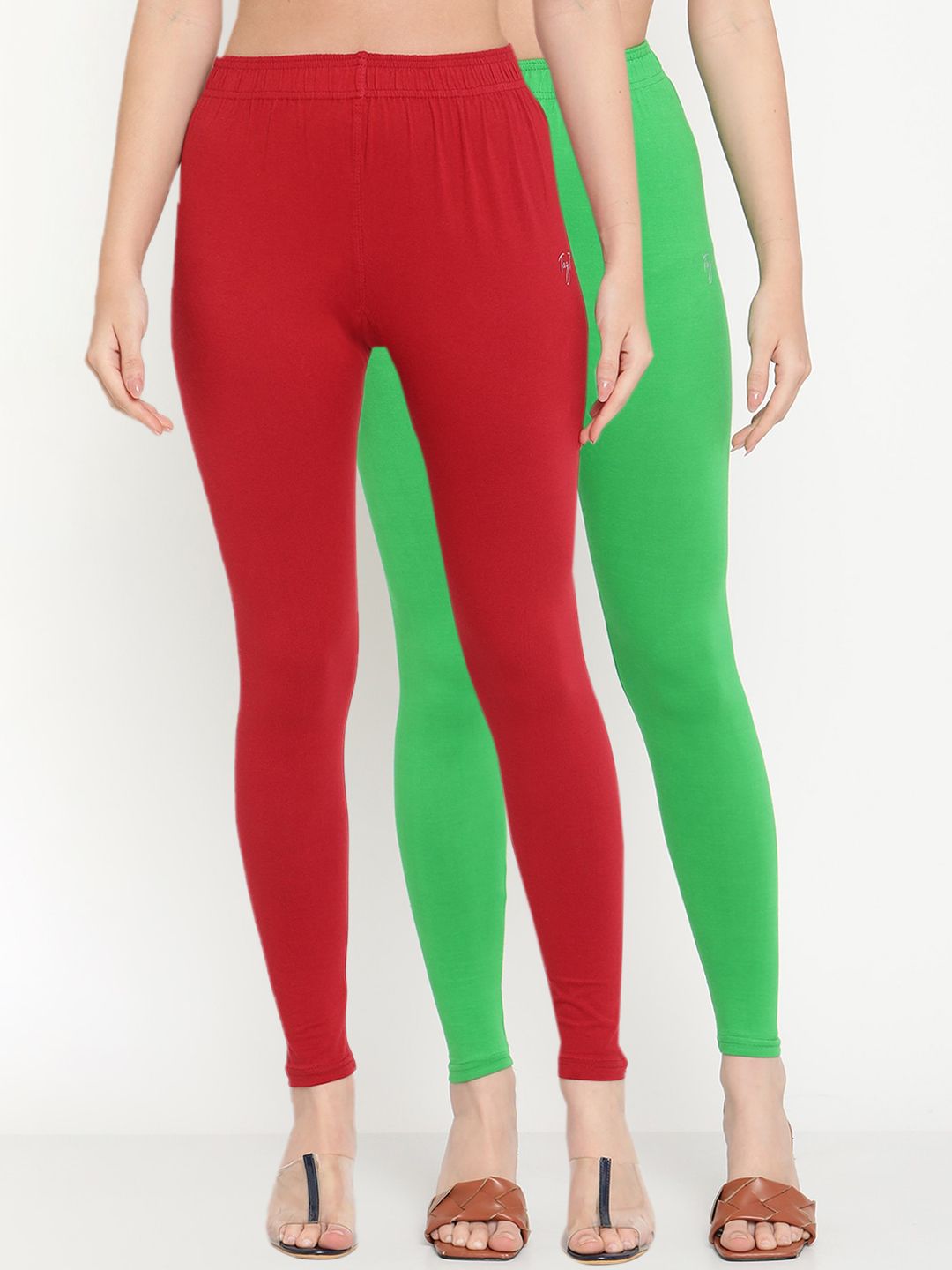 TAG 7 Women Pack of 2 Solid Leggings - Distacart