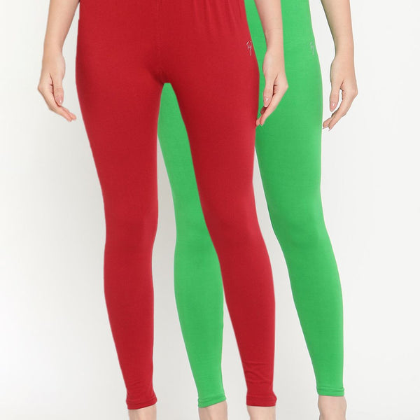 TAG 7 Women Pack of 2 Solid Leggings - Distacart