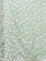 Thumbnail for Anouk Green Floral Embroidered Organza Saree - Distacart