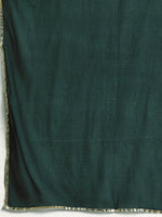 Thumbnail for Anouk Women Green Ethnic Motifs Embroidered Thread Work Kurta with Palazzos & With Dupatta - Distacart