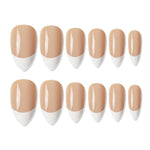 Thumbnail for shills professional reusable press on nails french almond spn741