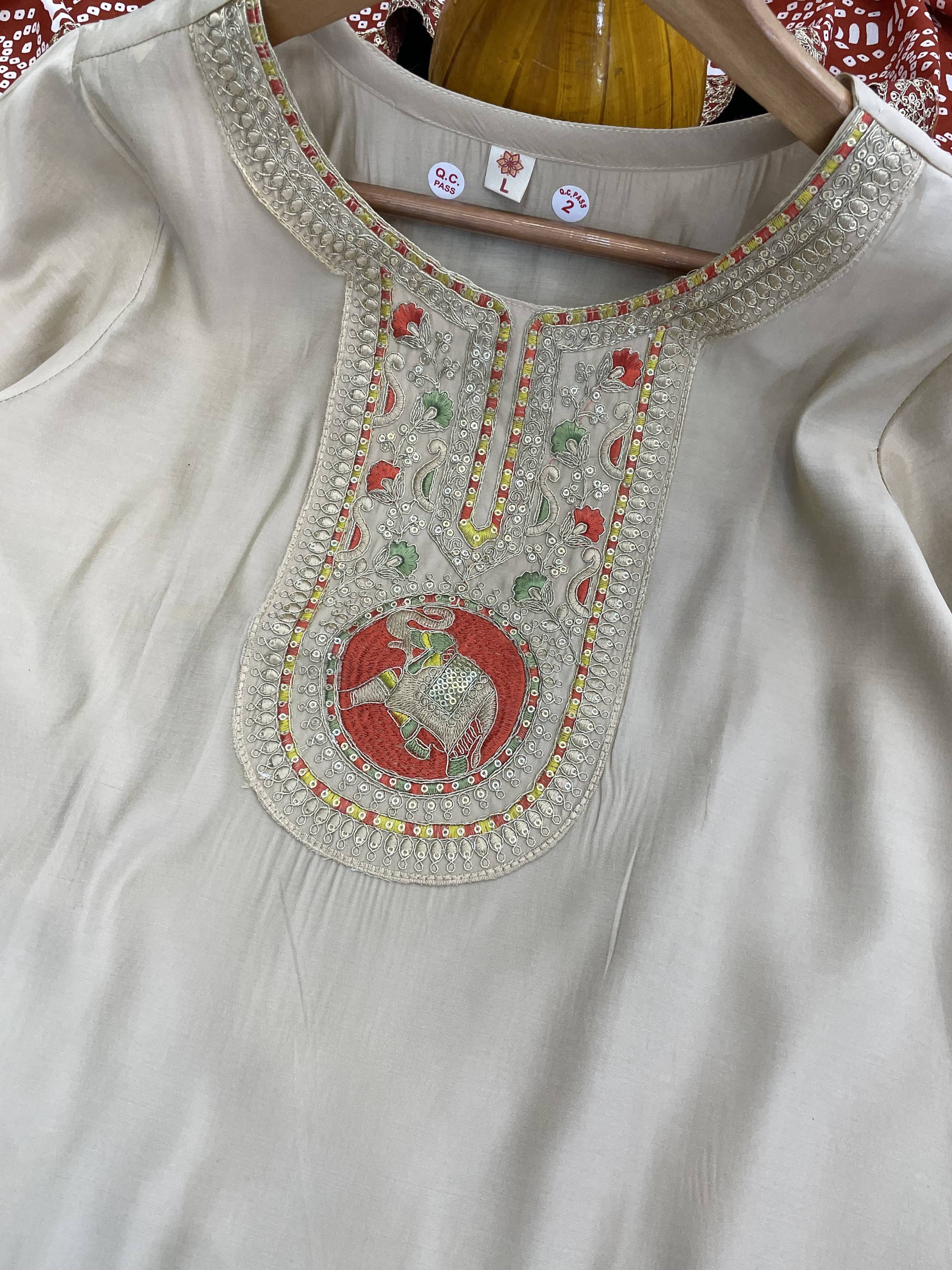 Vellora Bsy Viscose Chiku Daily Wear Sequins Work Readymade Suit