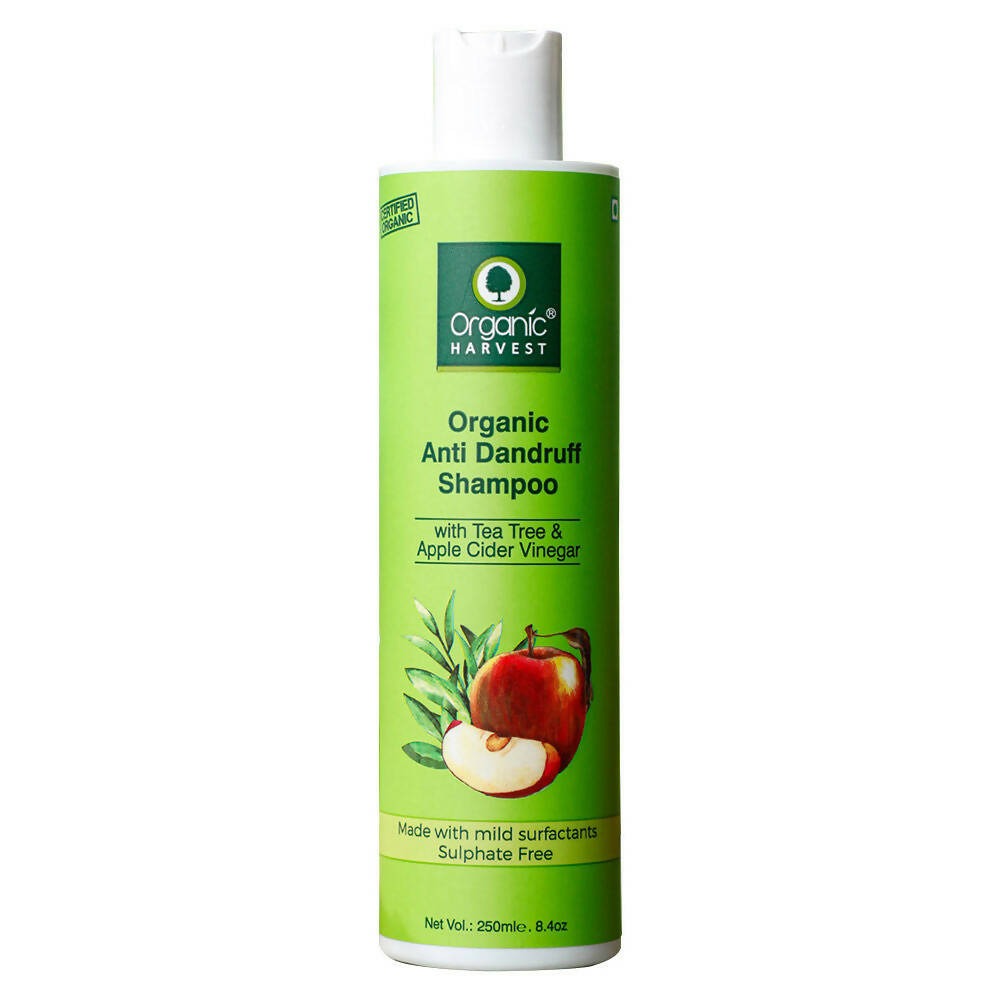Organic Harvest Organic Anti Dandruff Shampoo With Tea Tree & Apple Cider Vinegar - Distacart