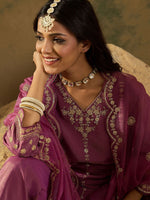 Thumbnail for Indo Era Women Floral Embroidered Regular Kurta with Trousers & With Dupatta