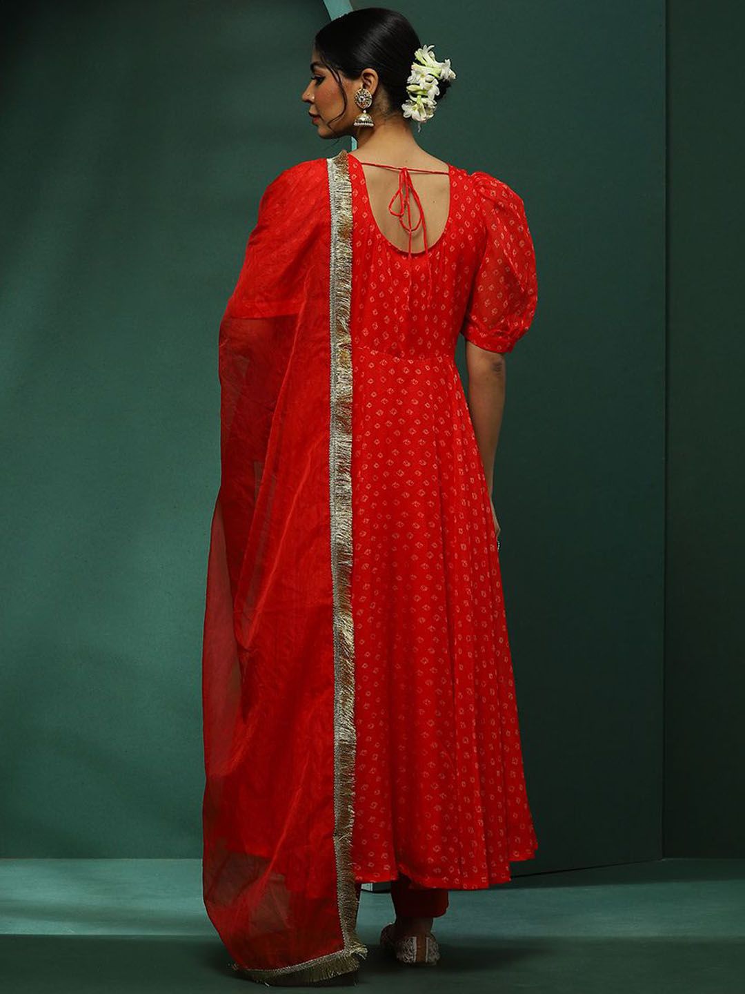 Sangria Printed Kurta & Trouser With Dupatta