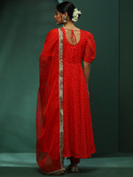 Thumbnail for Sangria Printed Kurta & Trouser With Dupatta