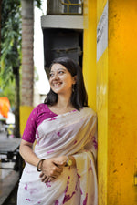 Thumbnail for Rani Poly Georgette Tie and Dye Saree with Unstitched Blouse - Hiral Fashion - Distacart