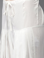 Thumbnail for Anouk Women White & Blue Solid Kurta with Salwar & Dupatta - Distacart