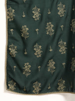 Thumbnail for All About You Women Green & Gold-Toned Gotta Patti Kurta with Trousers & With Dupatta - Distacart