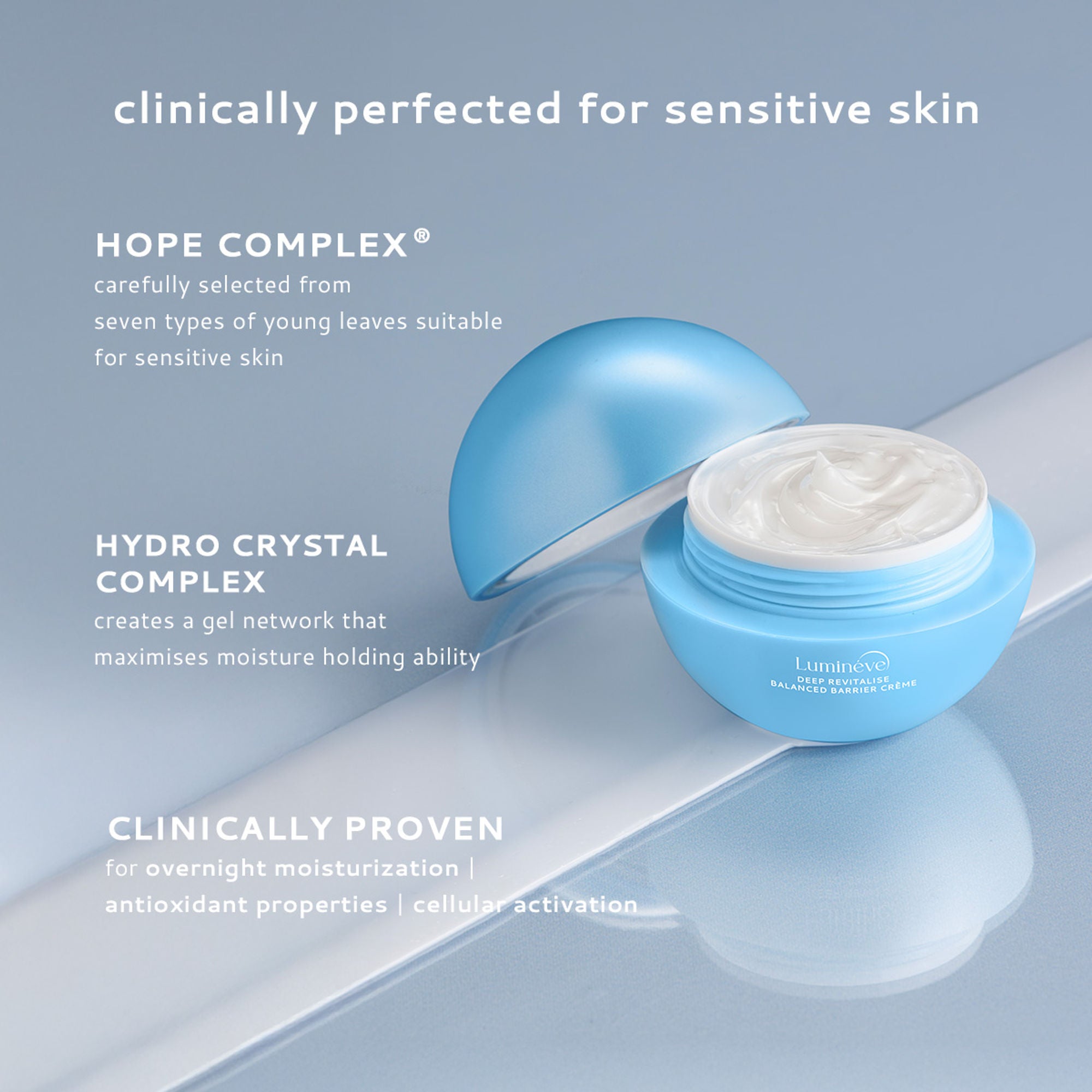 Lumineve Sensitive Skin Moisturizer with Ceramides for Barrier Repair and Soothing Skin - Distacart