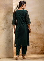 Thumbnail for Vellora Chanderi Silk Lavender Party Wear Embroidery Work Readymade Salwar Suit