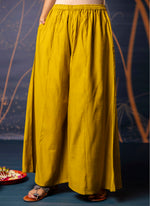 Thumbnail for Vellora Silk Blend Mustard Designer Wear Embroidery Work Readymade Anarkali Suit