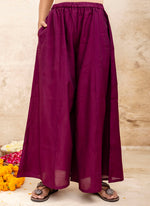 Thumbnail for Vellora Silk Blend Wine Designer Wear Embroidery Work Readymade Anarkali Suit