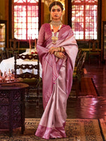 Thumbnail for Anouk Woven Design Zari Silk Blend Kanjeevaram Saree - Distacart