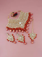 Thumbnail for Tehzeeb Creations Kundan Bridal Set for Women & Girls - Distacart