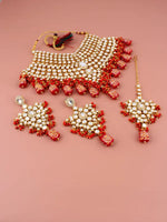 Thumbnail for Tehzeeb Creations Kundan Bridal Set for Women & Girls - Distacart