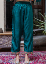 Thumbnail for Vellora Silk Blend Rama Ocassional Wear Embroidery Work Readymade Salwar Suit