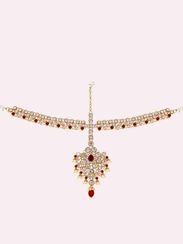 Tehzeeb Creations Bridal Set with sheeshpatti for Girls & Women - Distacart
