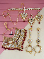 Thumbnail for Tehzeeb Creations Bridal Set with sheeshpatti for Girls & Women - Distacart
