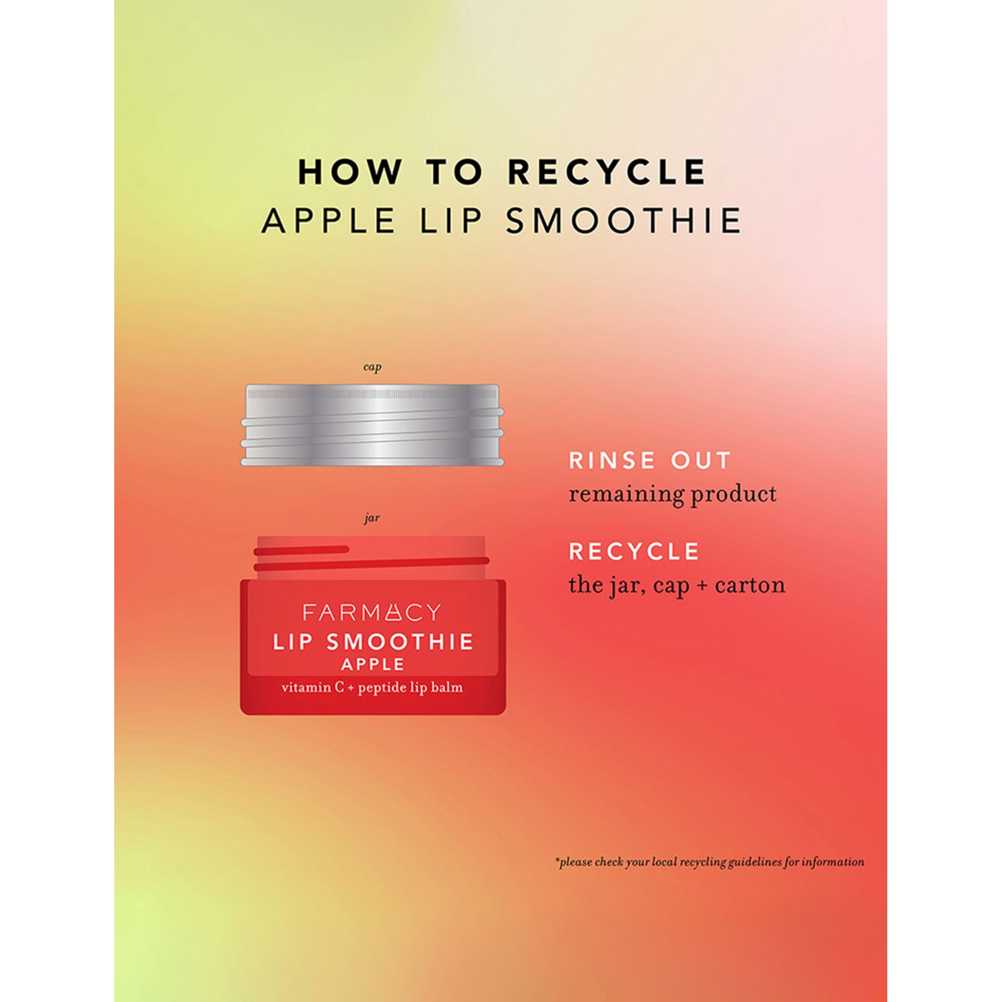 Farmacy Beauty Lip Smoothie Vitamin C + Peptide Lip Balm