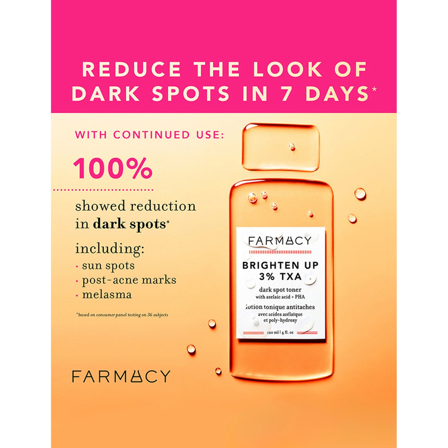 Farmacy Beauty Brighten Up 3% TXA Dark Spot Toner - Distacart