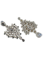 Thumbnail for Tehzeeb Creations Platinum Plated Silver Polish Stone Mini Bridal Choker Set for Women & Girls - Distacart