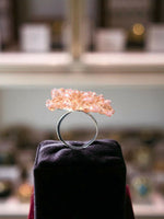 Thumbnail for Inhanns Rang-E-Roshan Adjustable Ring – Handmade Crystal Statement Ring - Peach 2 - Distacart