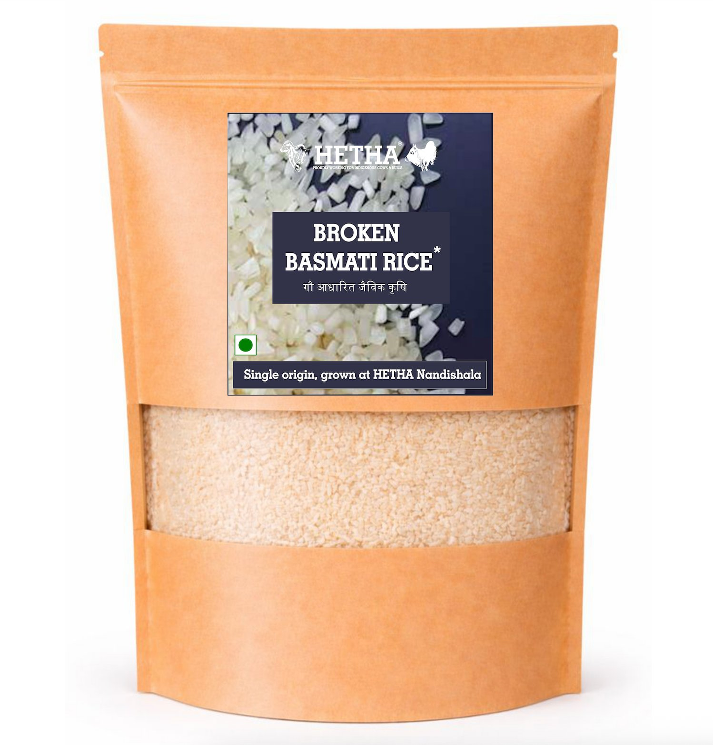 Hetha Broken Basmati Rice - from Certified Organic Paddy - Dista