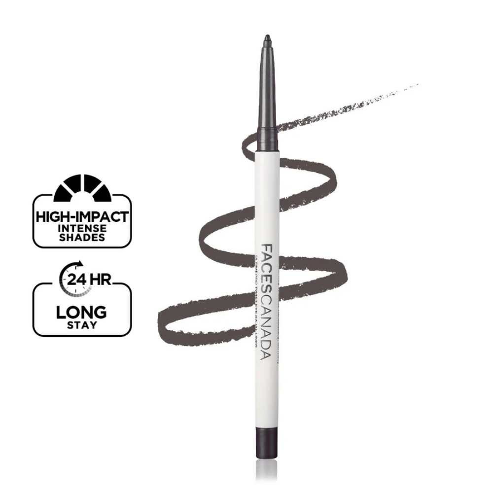 Faces Canada Ultime Pro Twist Eye Kajal Liner - Silver 01 - Distacart