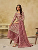 Anaita Brown Heavy Net Suit With Embroidery Work - Distacart