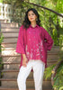 Juniper Fuchsia Thread Embroidered Chanderi Tunic With Button Closure - Distacart