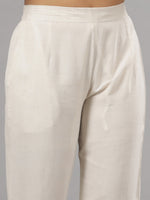 Thumbnail for Juniper Women Natural Liva Rayon Solid Pants - Distacart