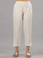 Thumbnail for Juniper Women Natural Liva Rayon Solid Pants - Distacart