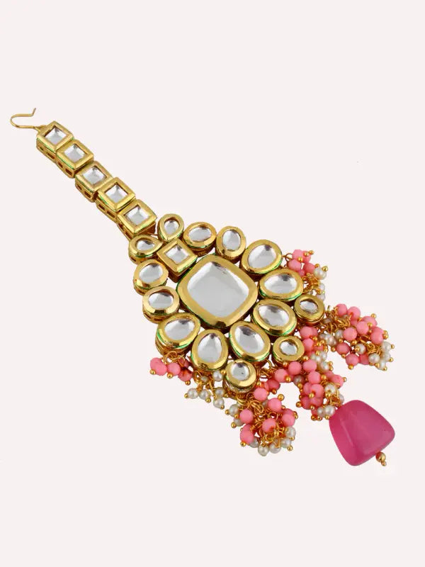 Tehzeeb Creations Kundan Bridal Set for Women & Girls - Distacart