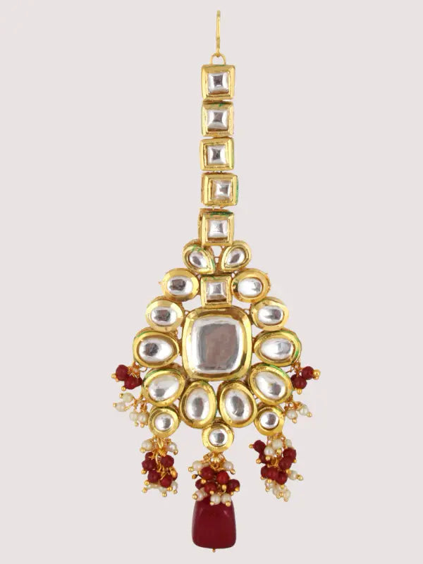 Tehzeeb Creations Kundan Bridal Set for Women & Girls - Distacart