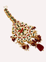Thumbnail for Tehzeeb Creations Kundan Bridal Set for Women & Girls - Distacart