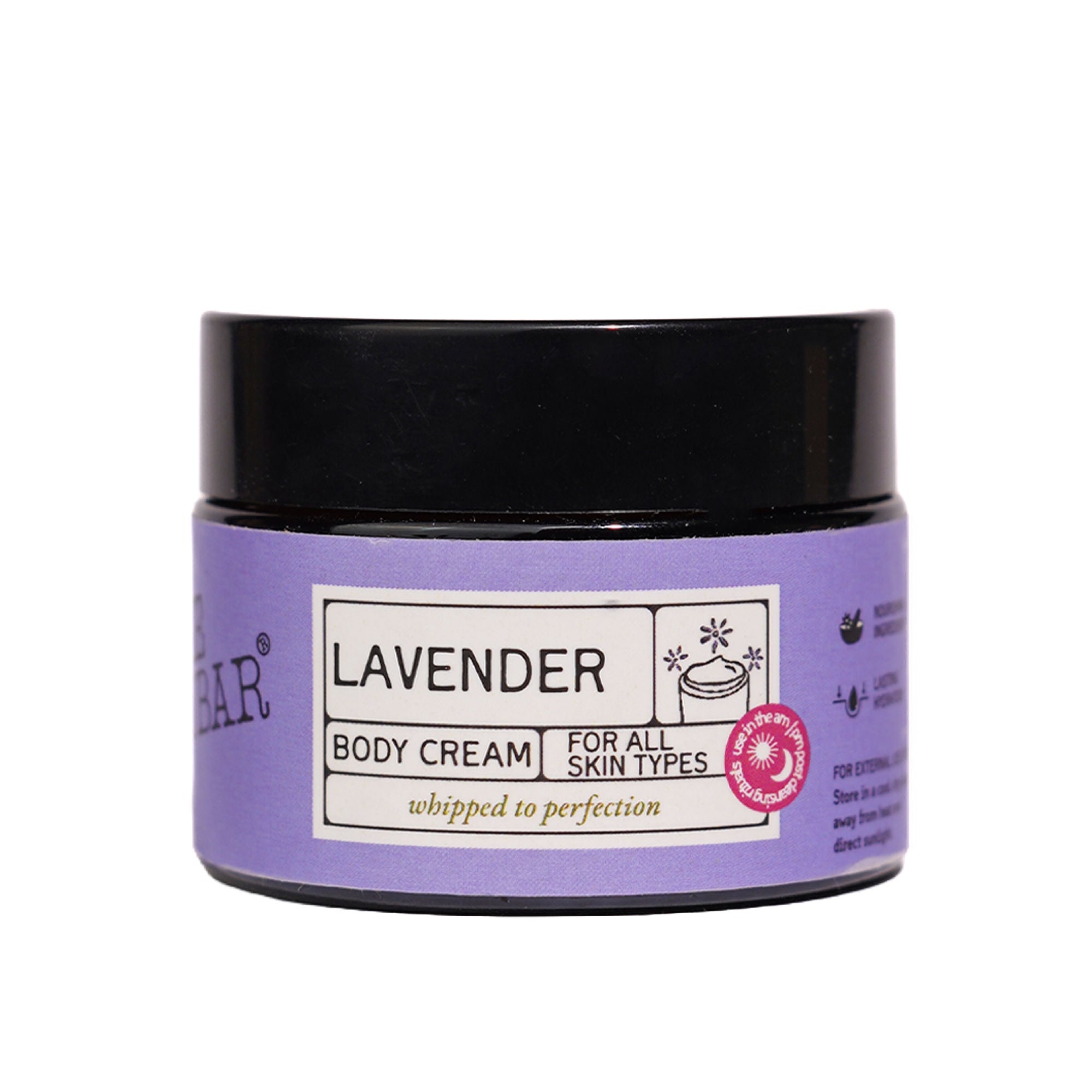 The Bare Bar Lavender Body Cream Floral Sweet Scent With Sandalwood & Lavender - Distacart