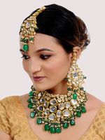 Thumbnail for Tehzeeb Creations Kundan Bridal Set for Women & Girls - Distacart
