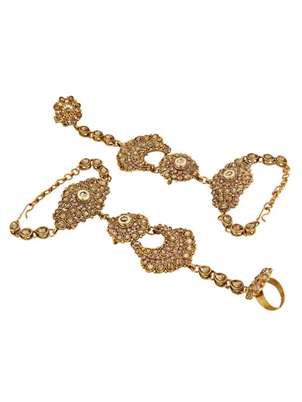 Tehzeeb Creations Traditional Stone Bridal Set 7 Pcs. For Girls & Women - Distacart