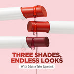 Thumbnail for Hilary Rhoda Matte Lipstick Pack Of 3 - Mauve-Lous Trio 03 - Distacart