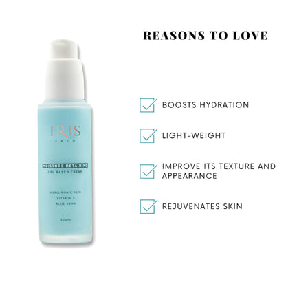 IRIS COSMETICS Skin Moisture Retaining Gel Based Cream - Distacart